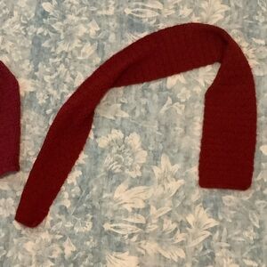 Red Knit Scarf
